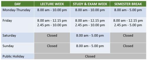 PTTA Opening Hour